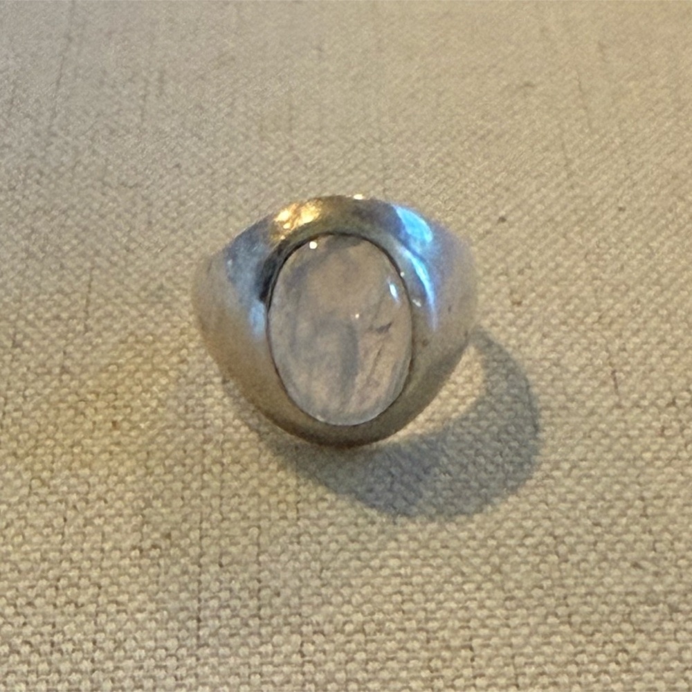 Vintage Nicky Butler Sterling Silver Rainbow Moonstone Oval Ring Size 8 - Picture 5 of 5